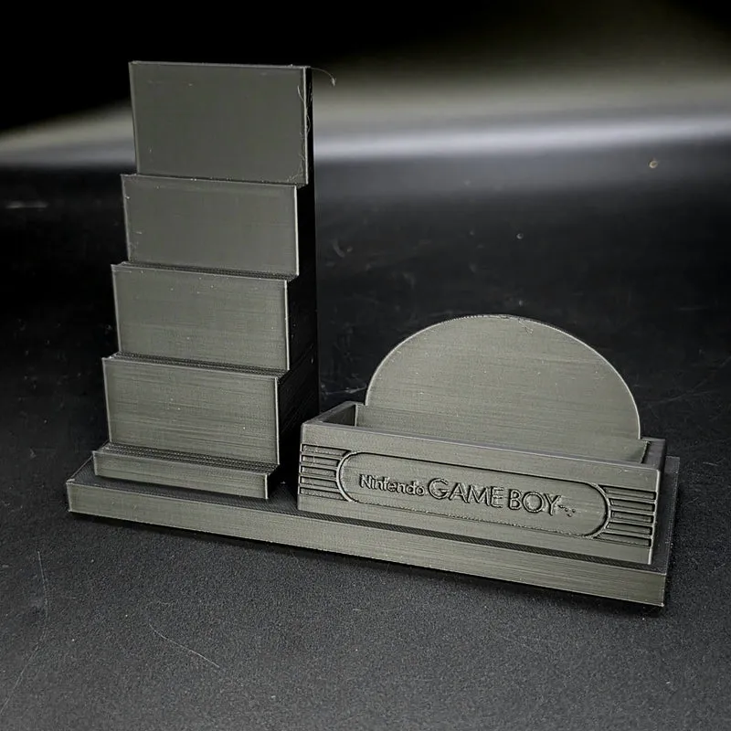 Nintendo Game Boy Console & Game Cartridge Display Stand [3D Printed]