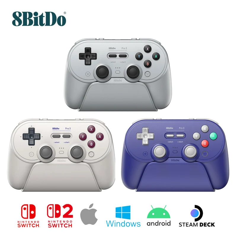 8BitDo Pro 3 Bluetooth Controller [Switch / Switch 2 / Windows / SteamOS / Android / Apple]
