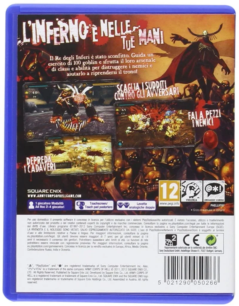 ARMY CORPS OF HELL PS VITA EDIZIONE ITALIANA