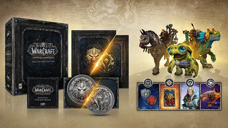 WORLD OF WARCRAFT BATTLE FOR AZEROTH COLLECTOR'S EDITION PC GAMES EDZIONE TEDESCA