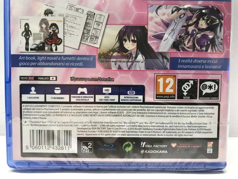 Date A Live Rio-Reincarnation Playstation 4 Edizione Regno Unito