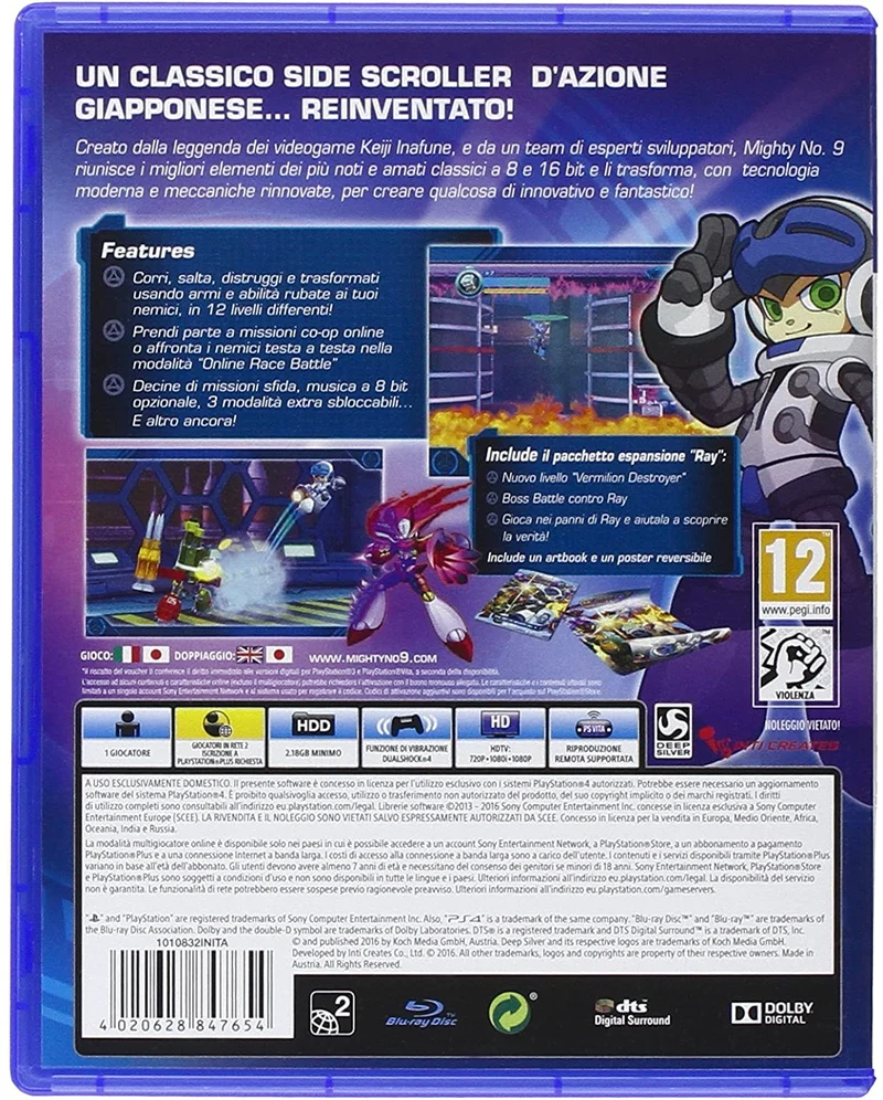 MIGHTY No.9 PLAYSTATION 4 EDIZIONE ITALIANA