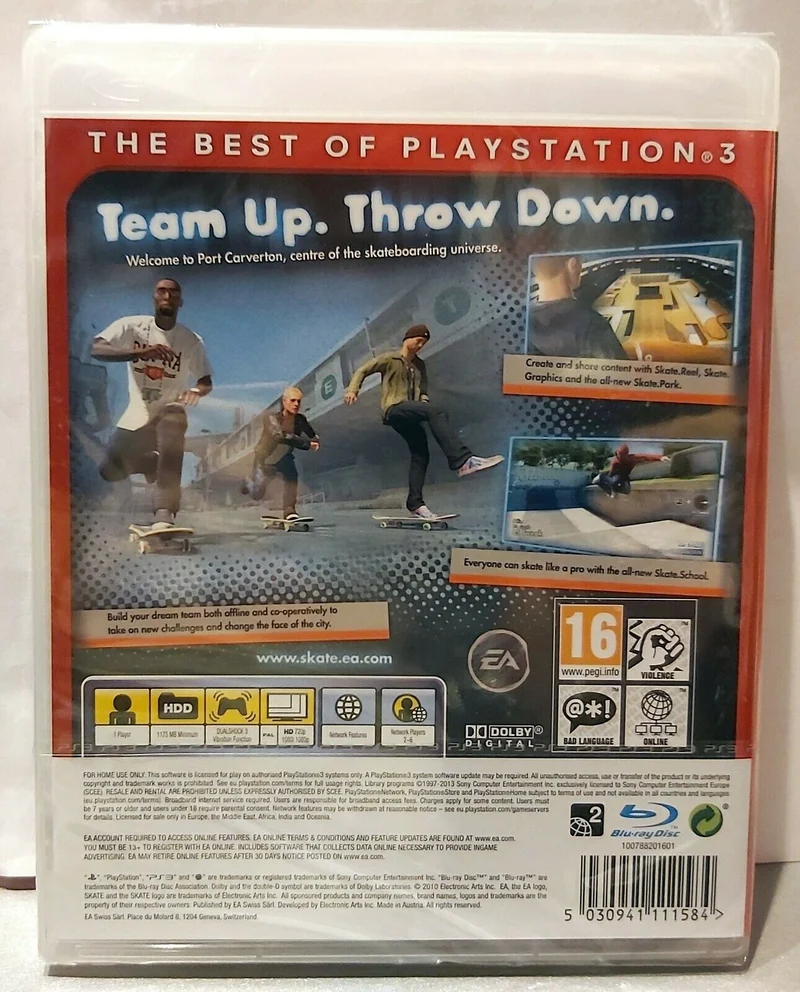SKATE 3 ESSENTIALS PLAYSTATION 3 EDIZIONE REGNO UNITO