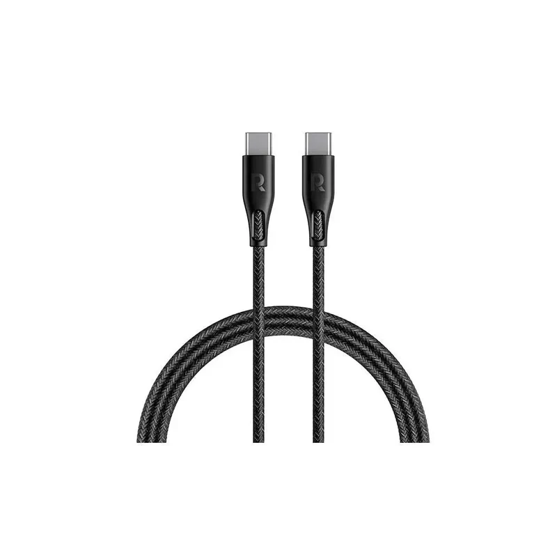 RAVPower 60W Nylon Braid USB-C to USB-C Cable 1.2M - Black