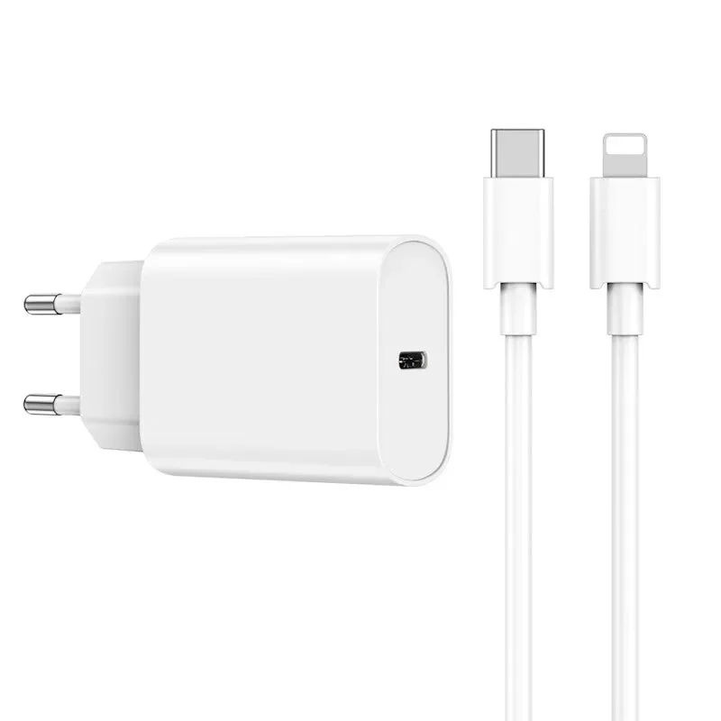 Wiwu Wall Charger with 20W PD Single Port USB Wall Plug - White