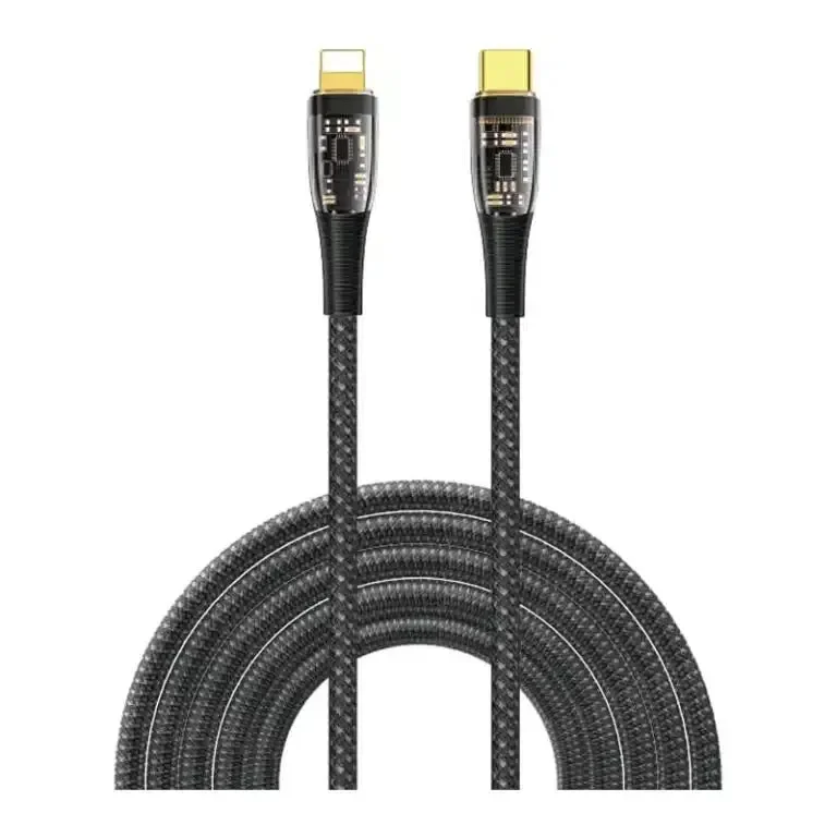 WiWU TM01 USB-C to Lightning 1.2M Charging Cable -Black