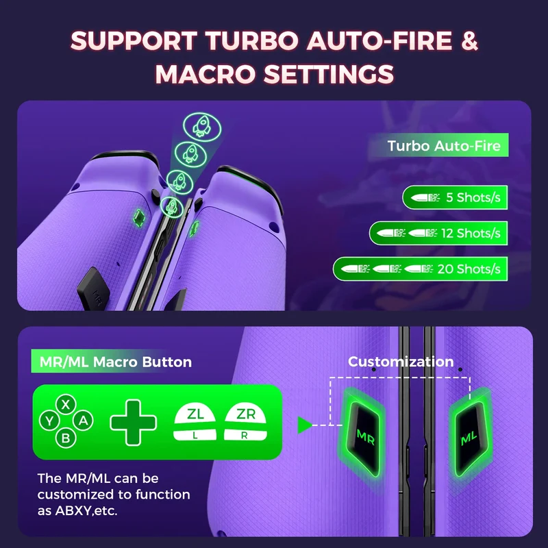 IINE Mecha Warrior Joypad for Nintendo Switch (Gen 1 / Gen 2 / OLED)