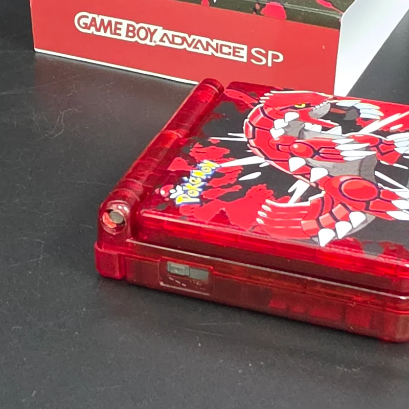 Nintendo Game Boy Advance SP (GBA SP) Custom Groudon Backlit Handheld Console