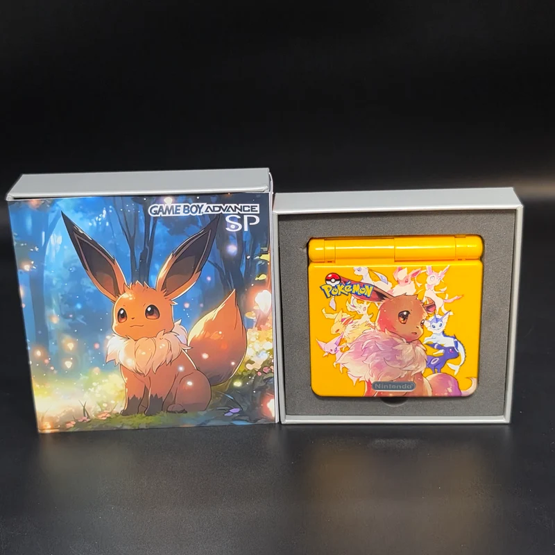 Nintendo Gameboy Advance SP (GBA) Custom Eeveelution Backlit Handheld Console