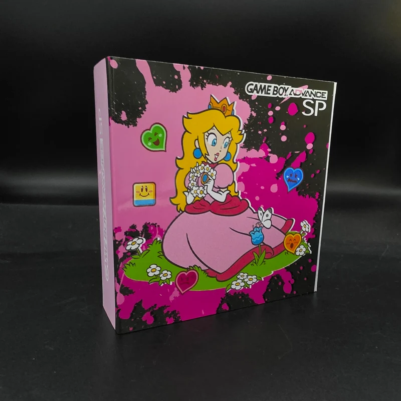 Nintendo Game Boy Advance SP (GBA SP) Custom Peach Backlit Handheld Console