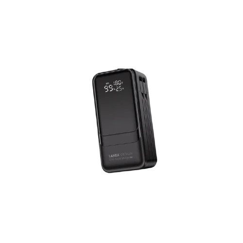 Lanex LP35 Power Bank 20000 mAh 65w Dual Built In Cable - Black