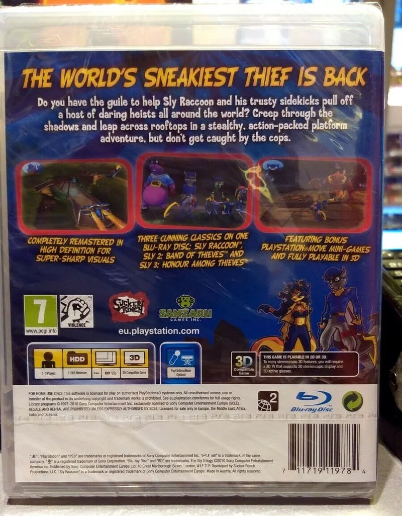The Sly Trilogy Classics HD Playstation 3 Edizione Regno Unito