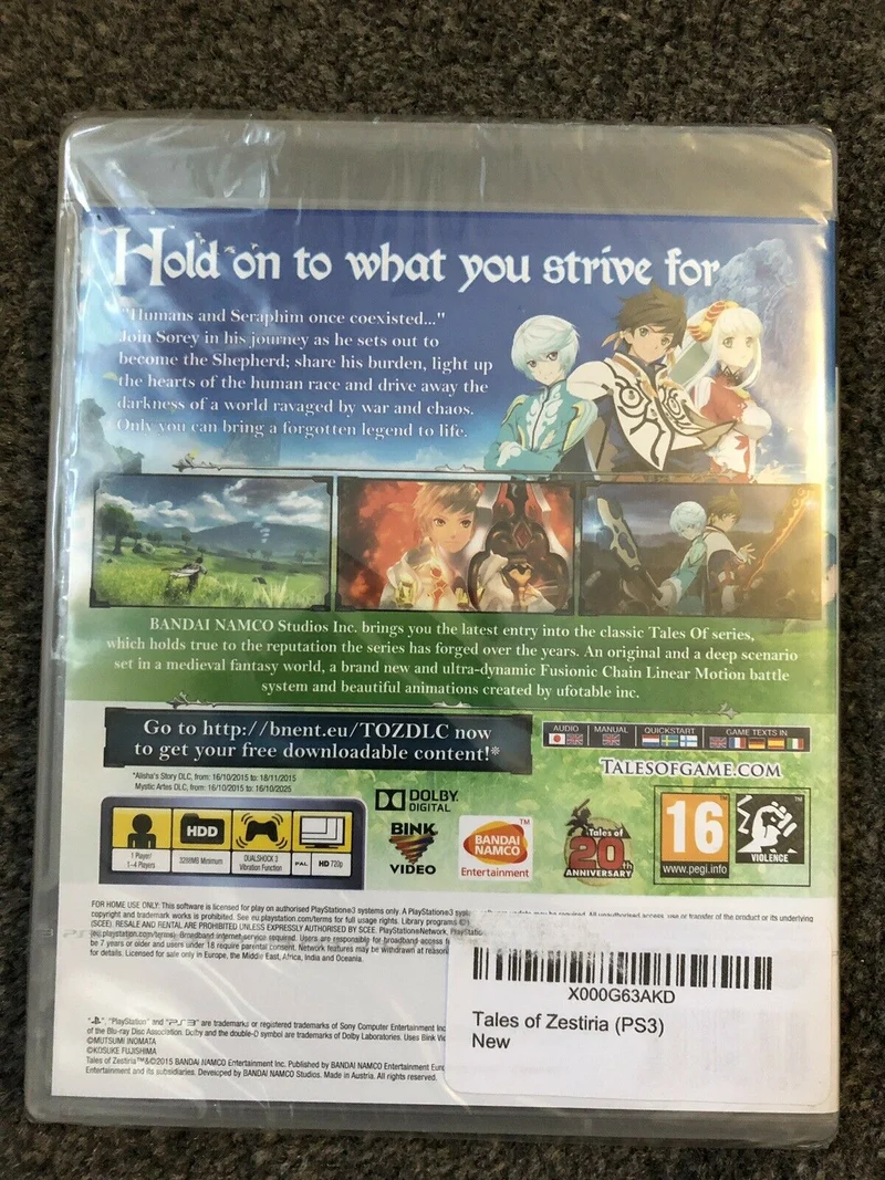 TALES OF ZESTIRIA PLAYSTATION 3 EDIZIONE REGNO UNITO