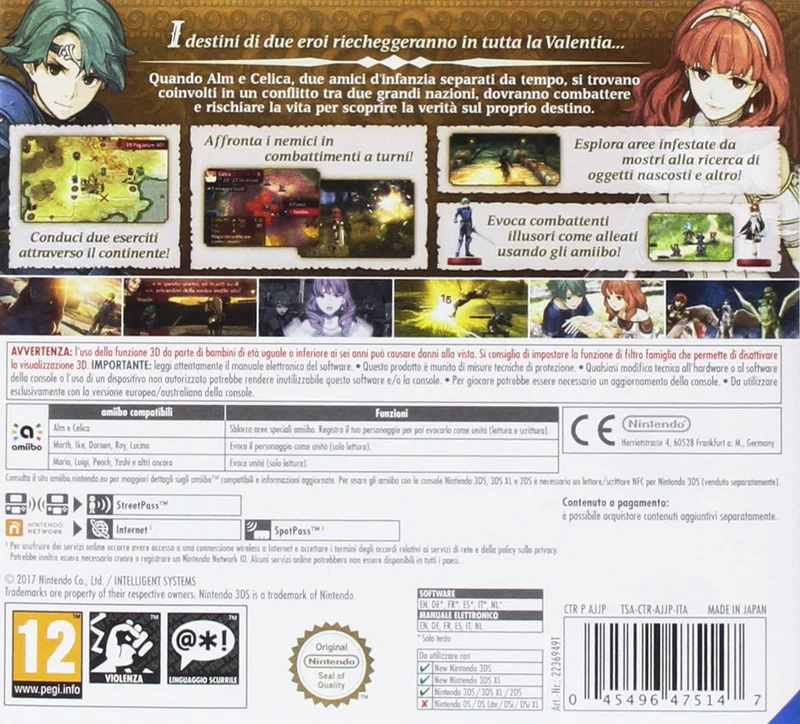 FIRE EMBLEM SHADOWS OF VALENCIA ECHOES NINTENDO 3DS/2DS VERSIONE ITALIANA