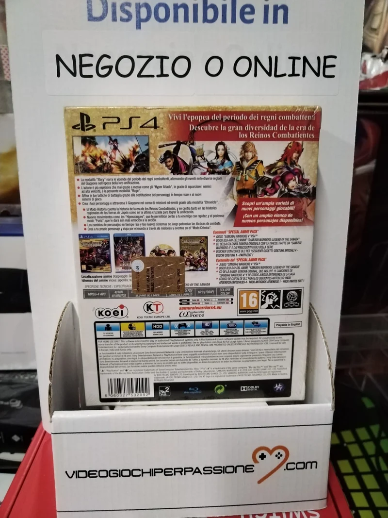 SAMURAI WARRIORS 4 SPECIAL ANIME PACK PLAYSTATION 4 VERSIONE ITALIANA