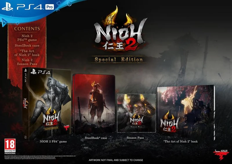 NIOH 2 SPECILA EDITION PLAYSTATION 4 VERSIONE REGNO UNITO