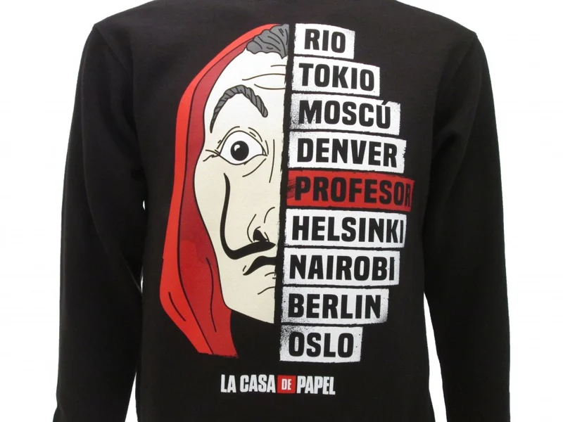 Felpa Casa Di Carta Lista Banda