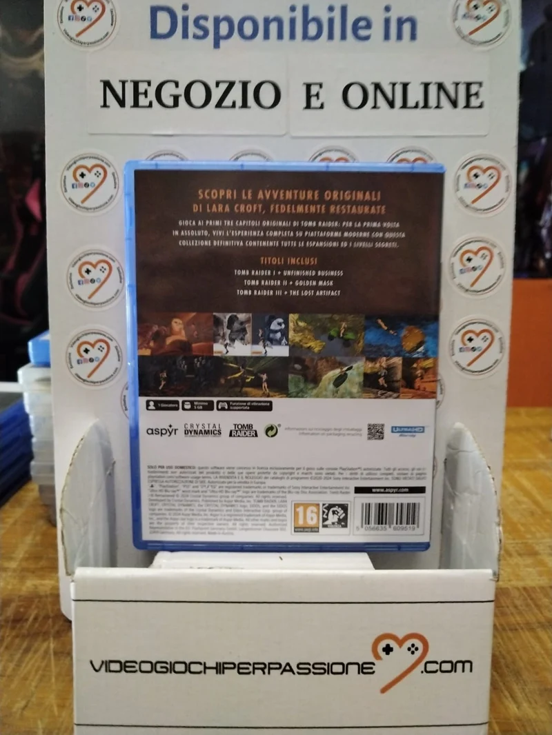 Tomb Raider I-II-III Remastered Starring Lara Croft Playstation 5 (usato)(versione ita.)