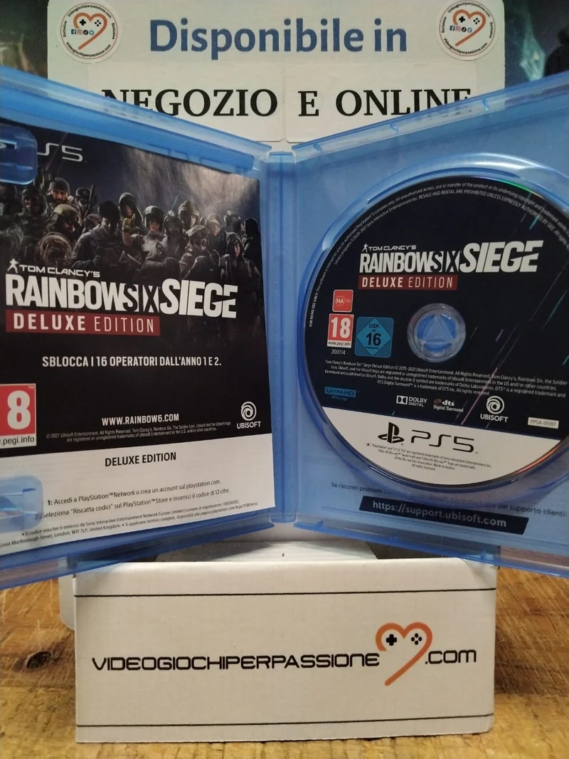 Rainbow Six Siege Deluxe Edition Playstation 5 (usato garantito)(versione italina)