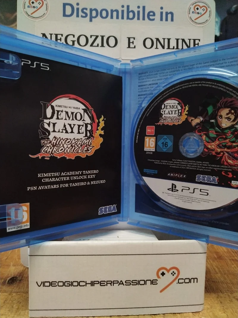 Demon Slayer -Kimetsu No Yaiba- The Hinokami Chronicles Playstation 5 Edizione Europea (USATO)
