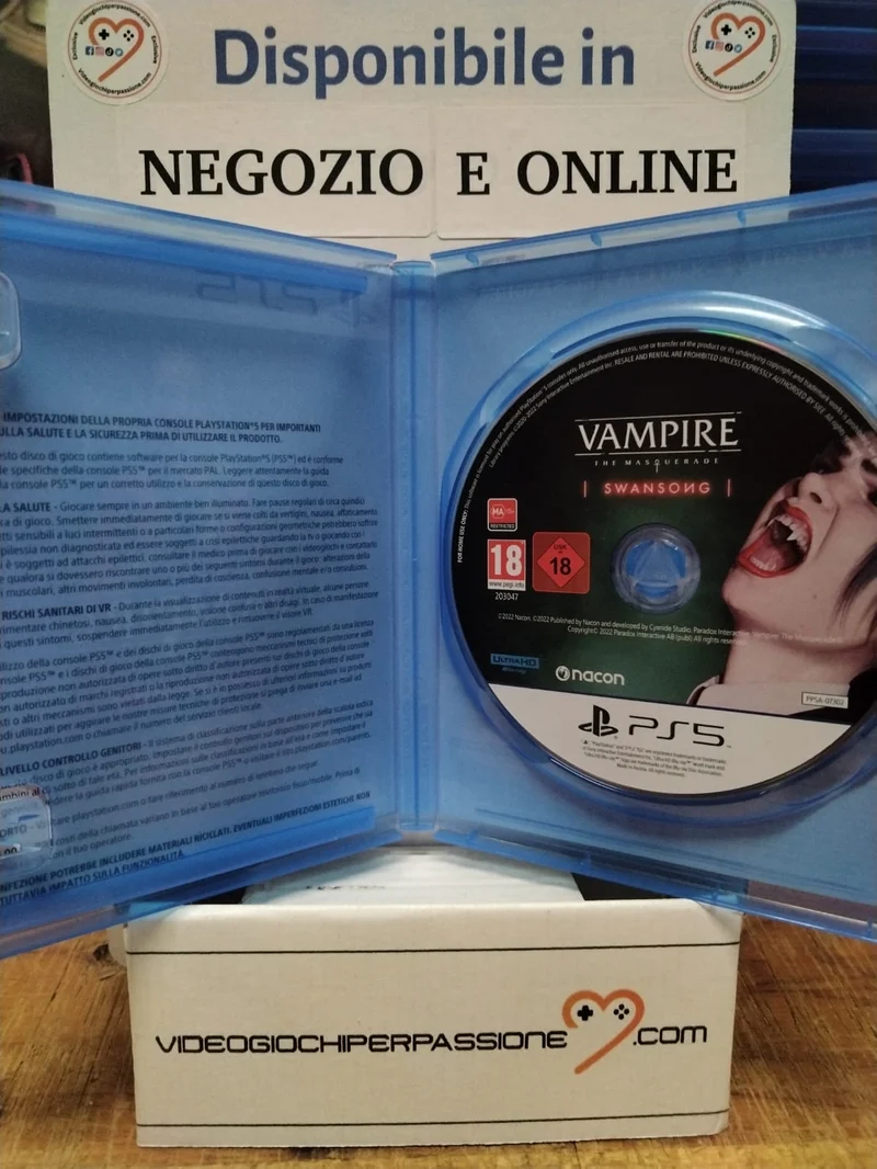 Vampire: The Masquerade - Swansong - PlayStation 5 Edizione italiana(usato garantito)