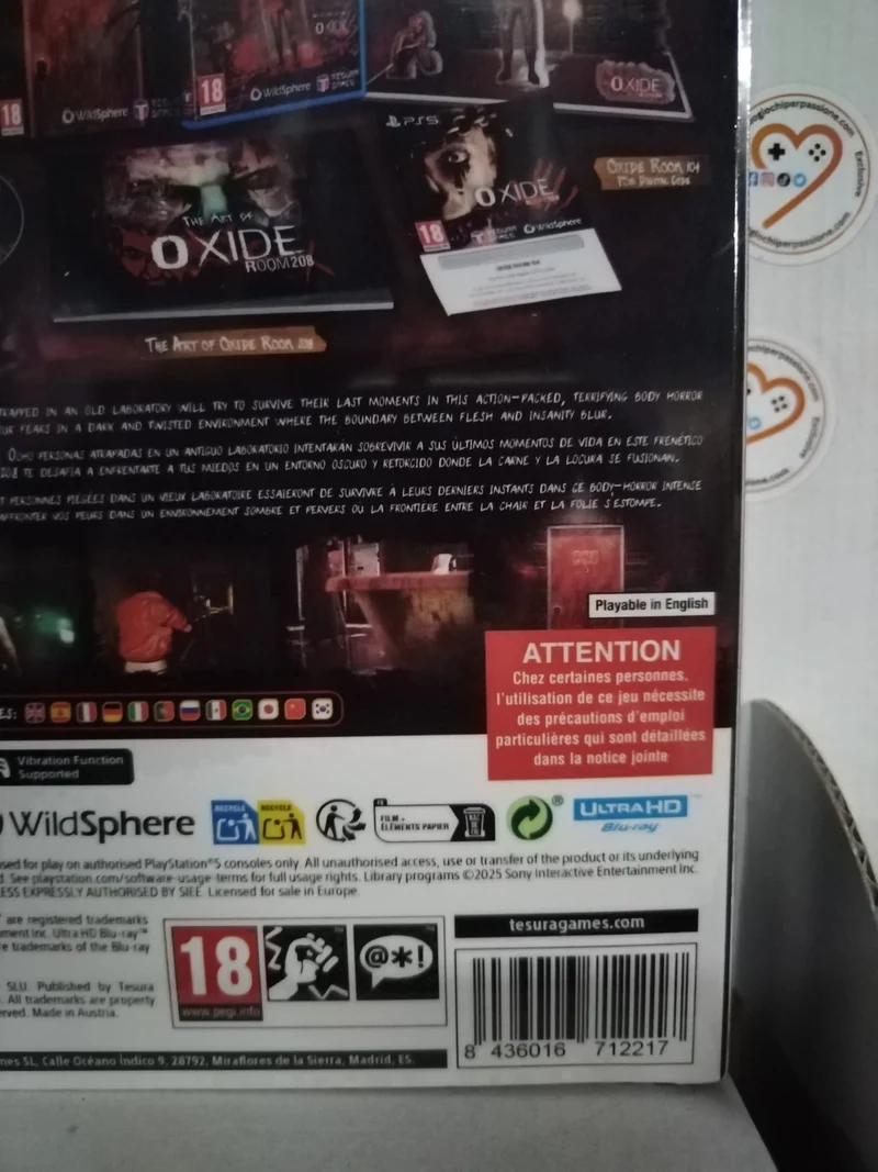 OXIDE Room 208 + OXIDE Room 104 Collector's Edition Playstation 5 Edizione Europea