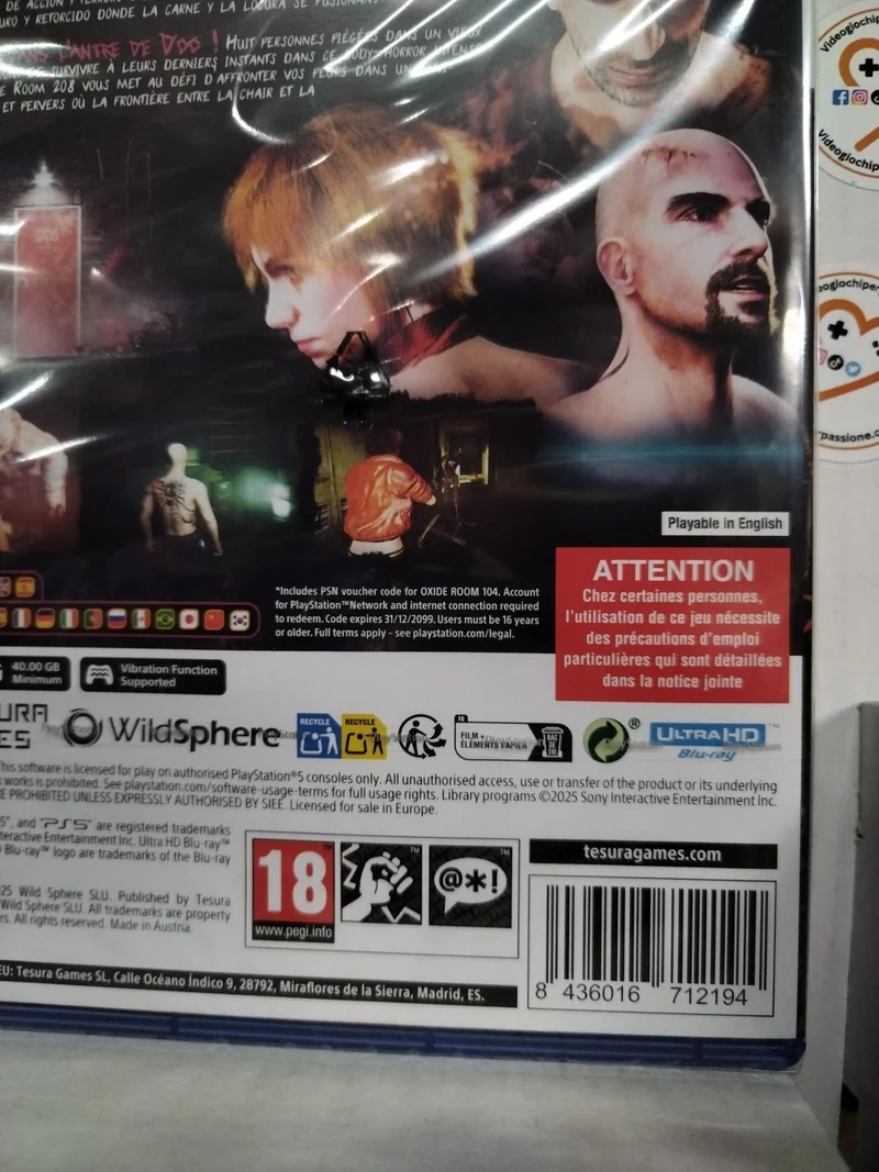 OXIDE Room 208 + OXIDE Room 104 Playstation 5 Edizione Europea