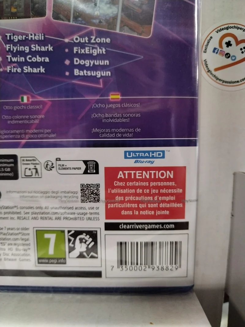 The Toaplan Arcade Collection Volume 1 Playstation 5 Edizione Europea