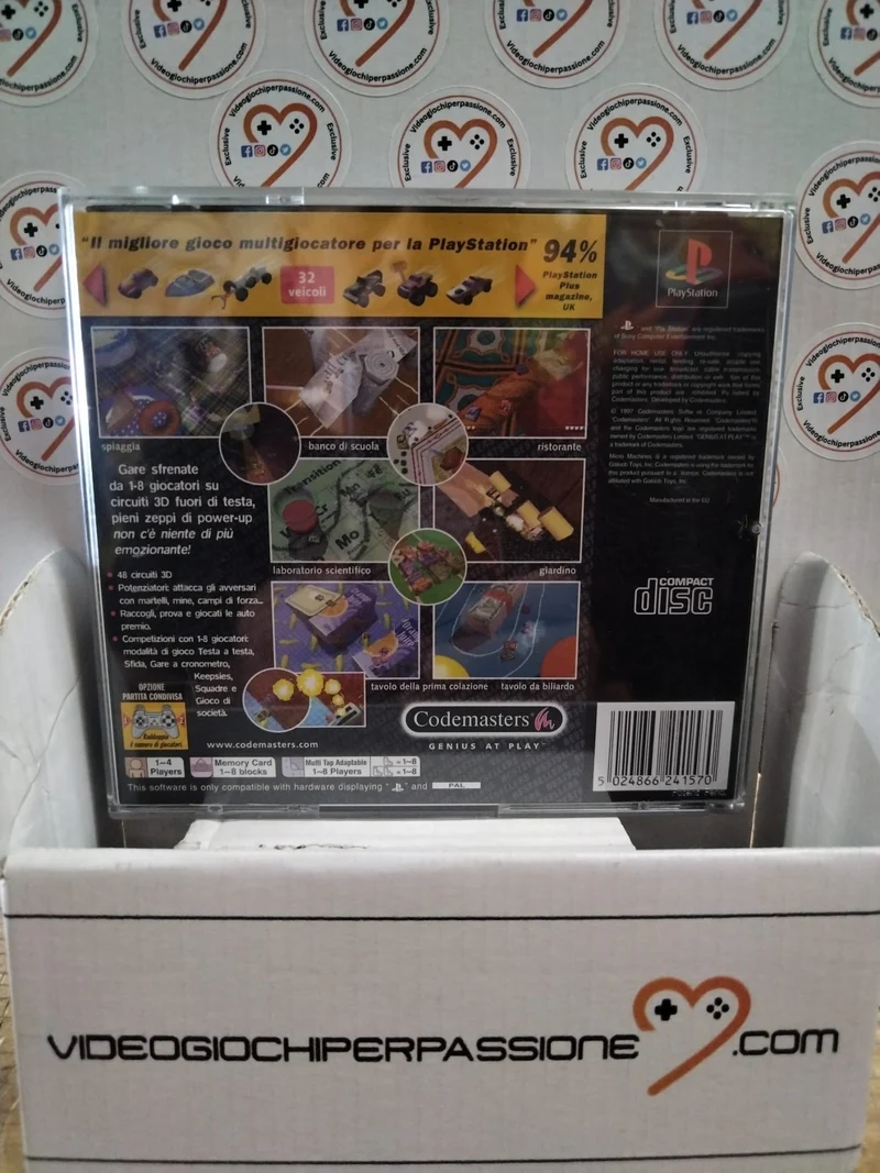 Micro Machines V3 PS1 (usato )(versione italiana)(manca il manuale)