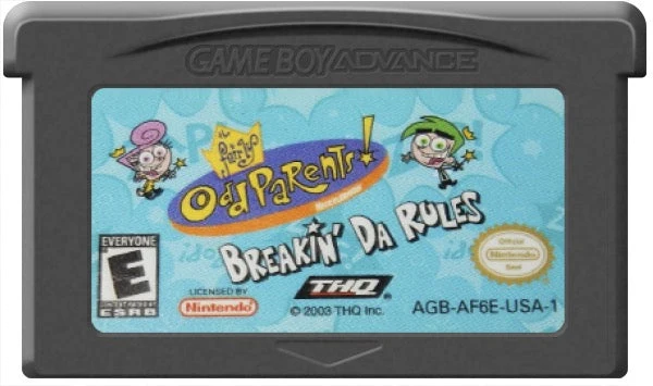 Fairly Odd Parents Breakin' Da Rules - Nintendo Game Boy Advance