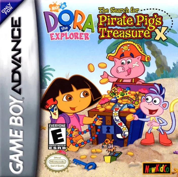 Dora the Explorer The Hunt for Pirate Pig's Treasure - Nintendo Game Boy Advance