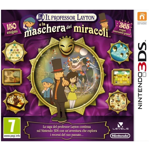 Il Professor Layton e la Maschera dei Miracoli 3DS - Usato