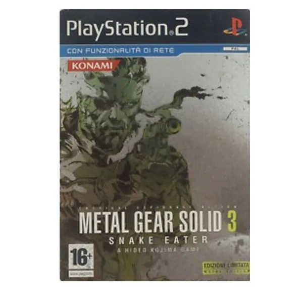 Metal Gear Solid 3 Snake Eater Steelbook PS2 - Usato