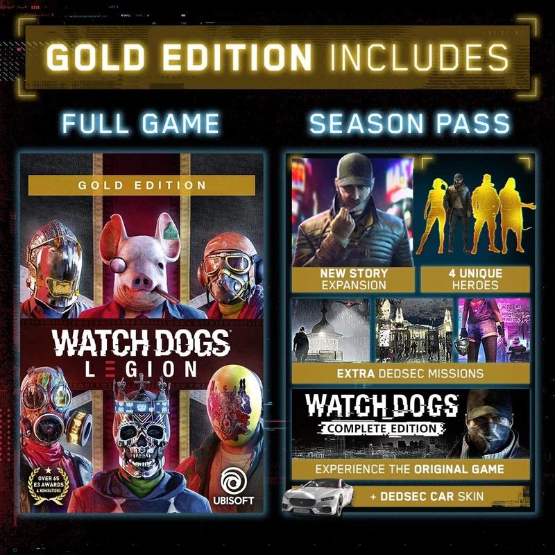 Watch Dogs Legion Gold Edition With Free Steel Book (Xbox One)