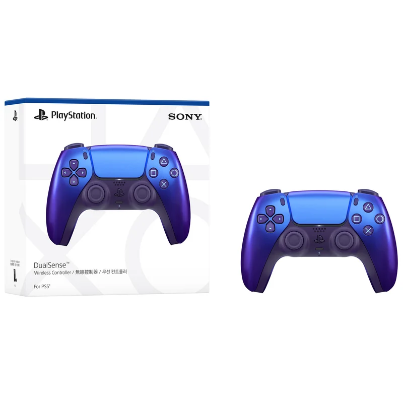 PS5 Official Sony DualSense Wireless Controller (Chroma Indigo) + 1 Year Warranty by Sony Singapore