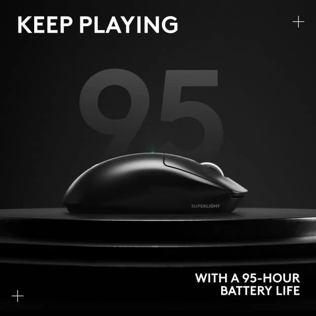 Logitech G Pro X Superlight 2 Wireless Gaming Mouse, Black