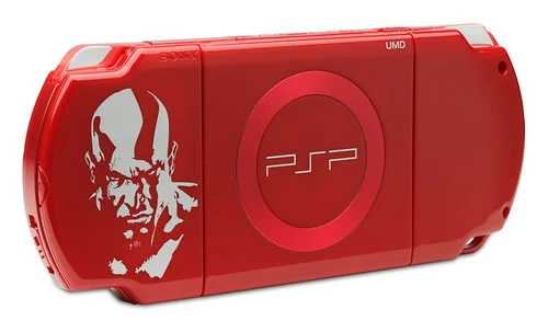 Sony PlayStation Portable PSP God of War Edition Red Model 2000 Handheld Console