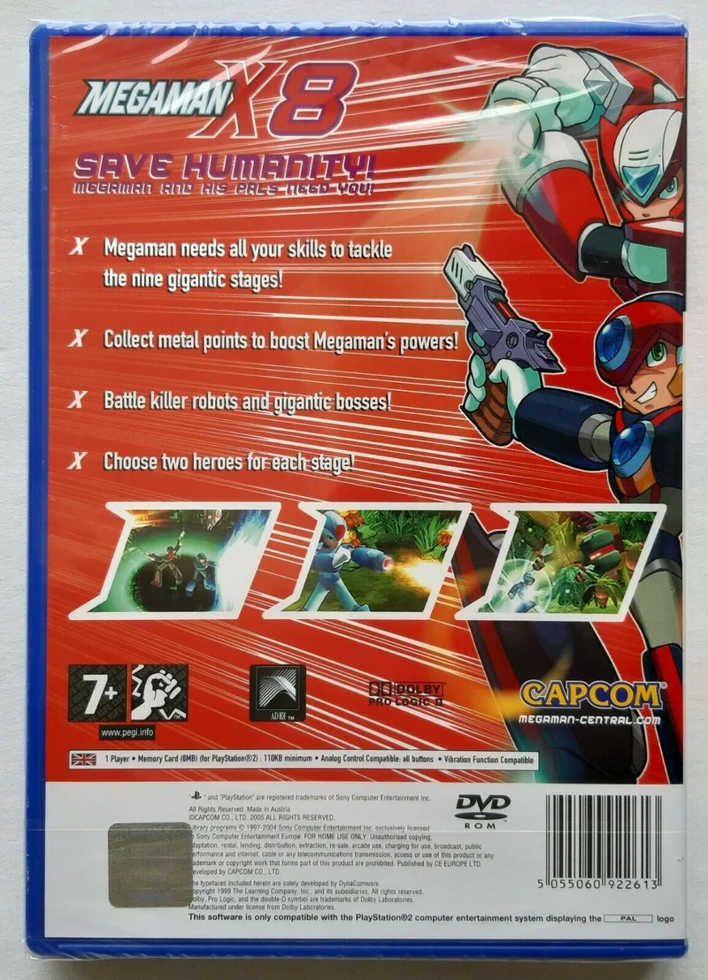 MEGAMAN X8 PLAYSTATION 2 EDIZIONE REGNO UNITO