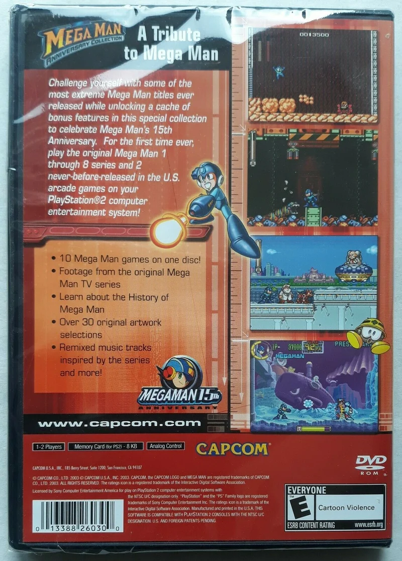 MEGA MAN ANNIVERSARY COLLECTION PLAYSTATION 2 EDIZIONE AMERICANA