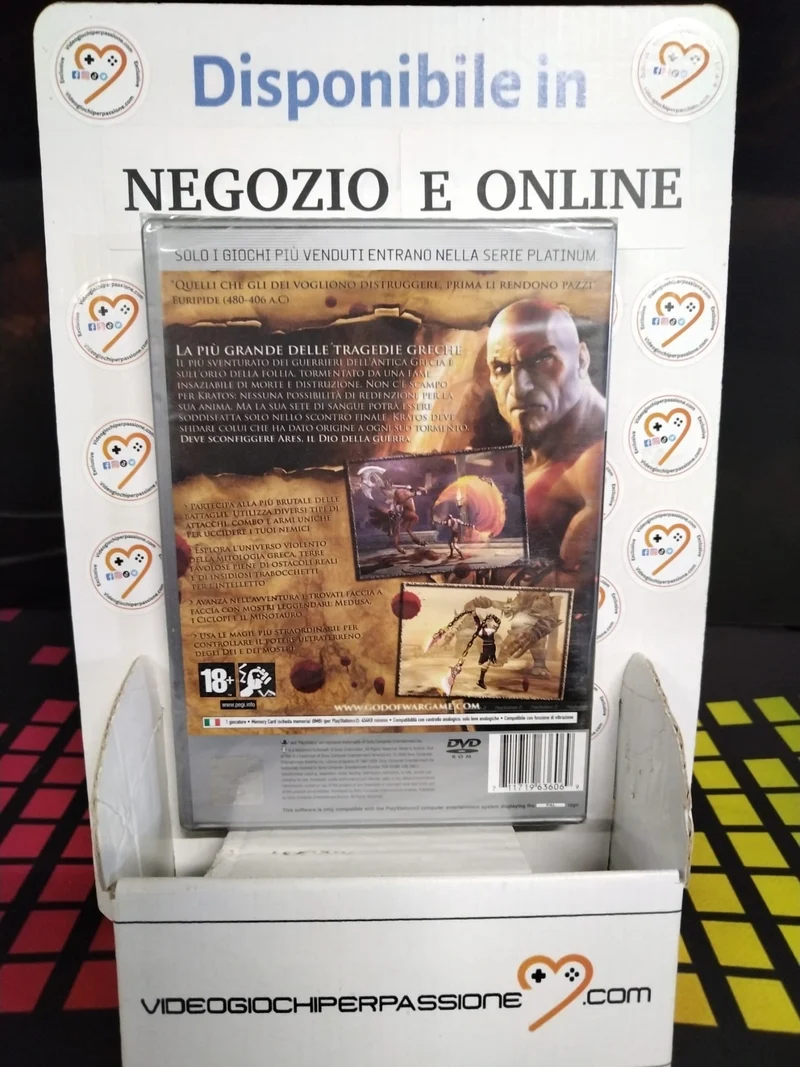 GOD OF WAR PLATINUM PLAYSTATION 2 VERSIONE ITALIANA