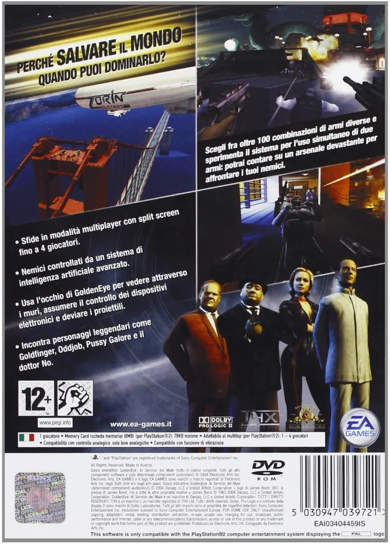 GOLDENEYE AL SERVIZIO DEL MALE PLAYSTATION 2 VERSIONE ITALIANA