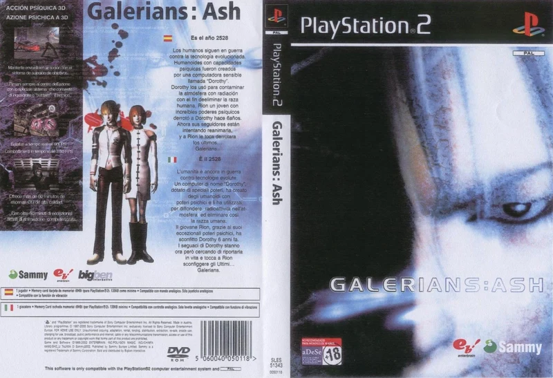 Galerians : Ash PLAYSTATION 2 VERSIONE ITALIANA