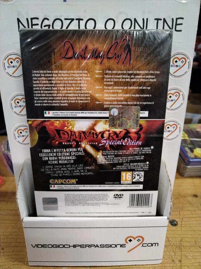 DEVIL MAY CRY + DEVIL MAY CRY 3 SPECIAL EDITION PS2 VERSIONE ITALIANA