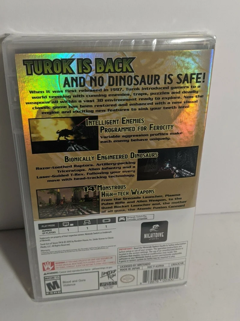 Turok Nintendo Switch Versione Americana - LIMITED RUN