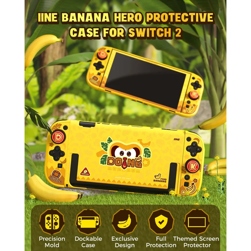 IINE Banana Hero Protective Case for Nintendo Switch 2