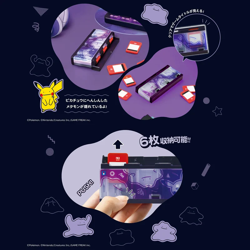 HORI Pop & Go Game Case 6 for Nintendo Switch 2 [Metamon Series]