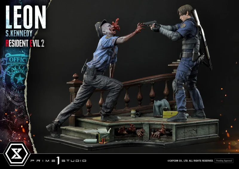 Resident Evil 2 Diorama Claire Redfield 55 cm + Leon S. Kennedy 58 cm - Prime 1 Studio