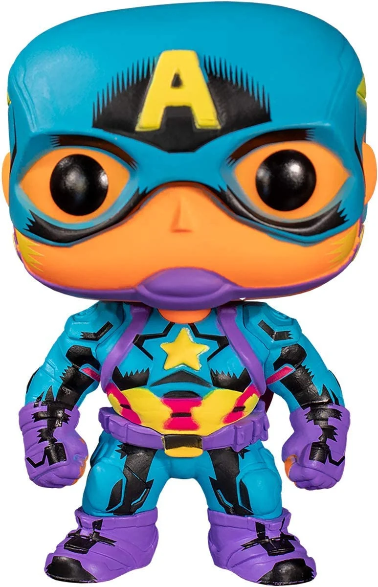 POP! FUNKO MARVEL CAPTAIN AMERICA BLACK LIGHT 648