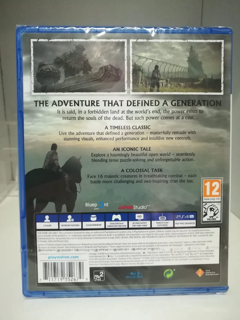 Shadow Of The Colossus Playstation 4 Edizione Europea [CON ITALIANO]