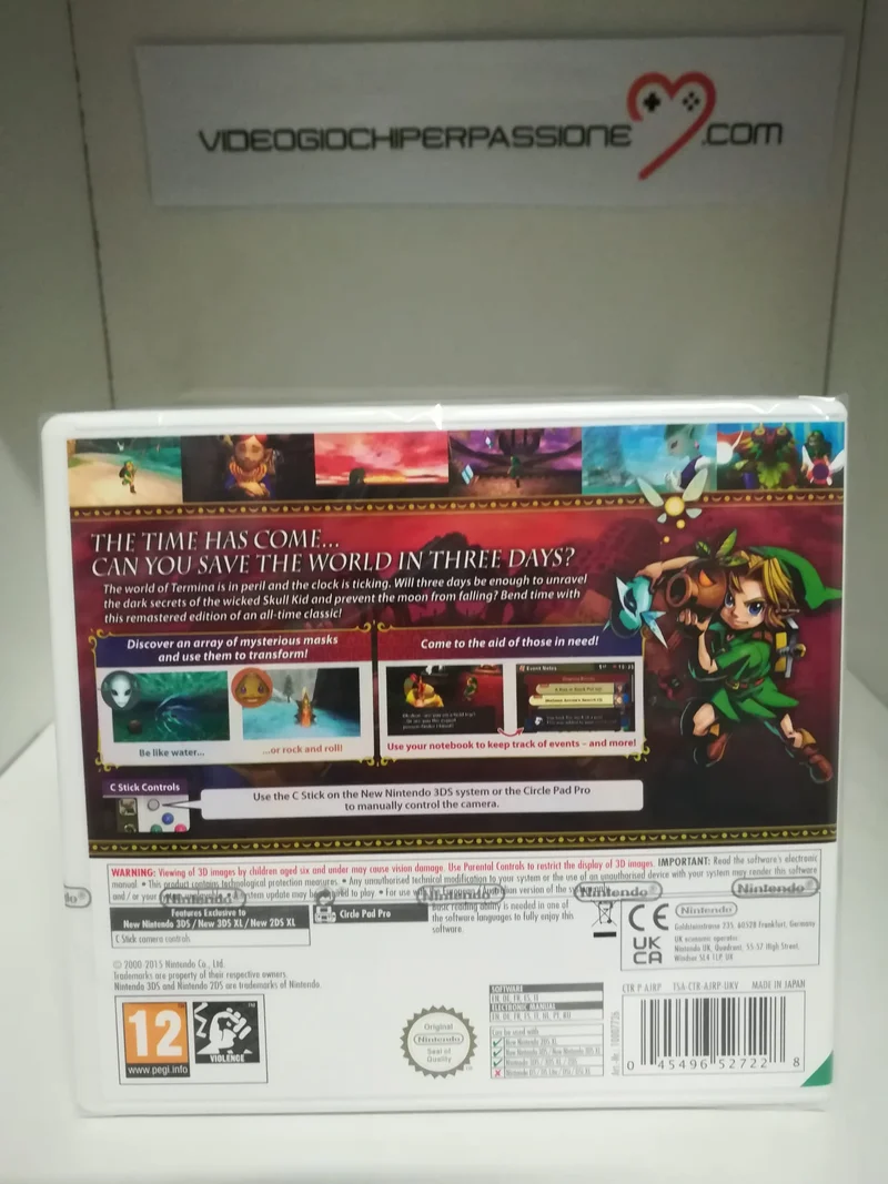 The Legend Of Zelda Majora's Mask 3D Nintendo 3DS Edizione Regno Unito [Con Italiano]
